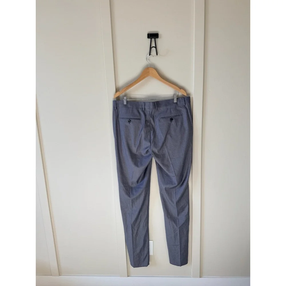 Soul of London Mens Grey Dress Pants  Tailored Trousers Heather Grey 37R